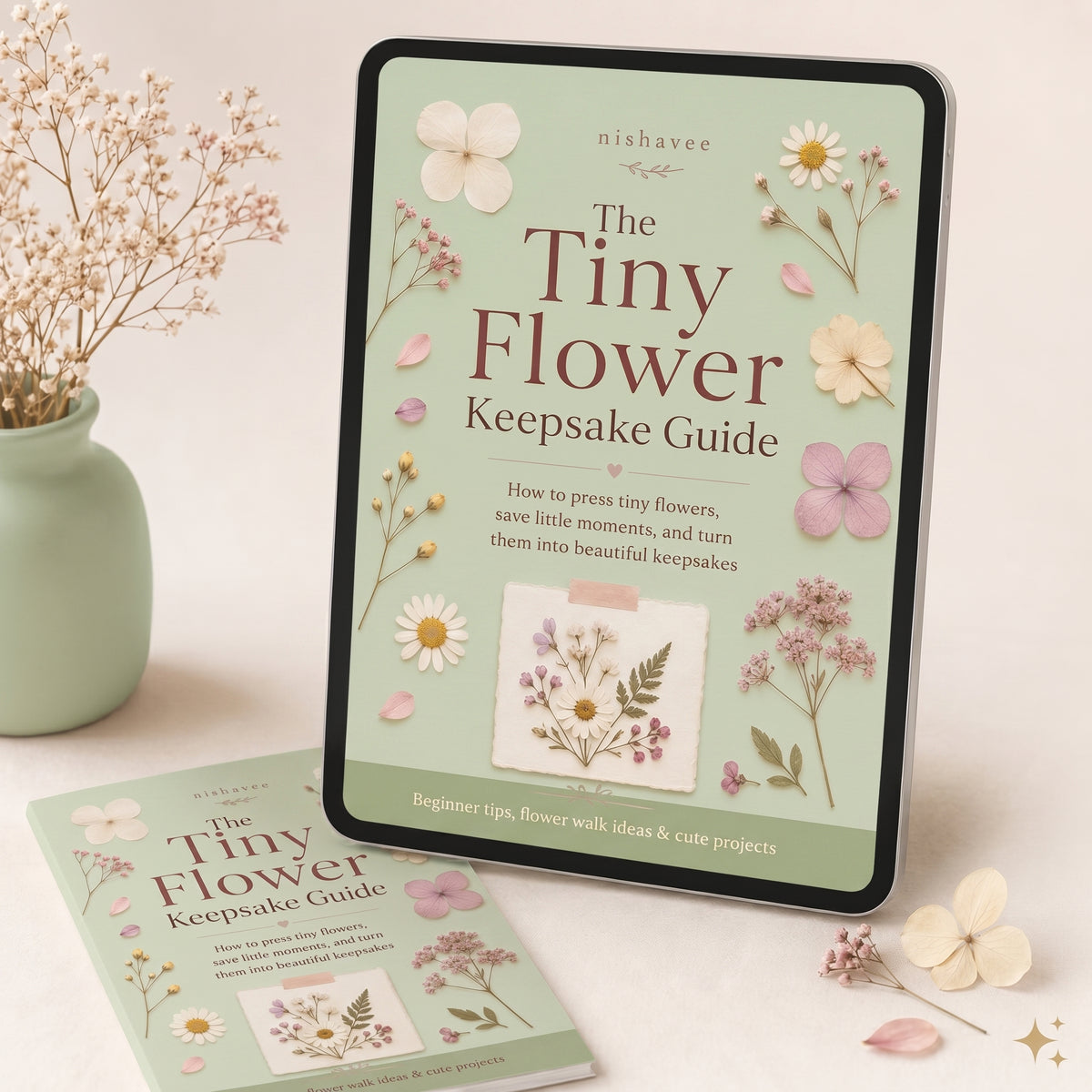 Free E-Book "The Tiny Flower Keepsake Guide"