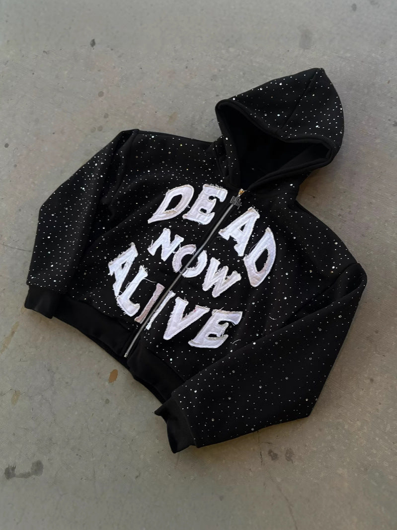 "In Jesus We Trust" Rhinestone Hoodie